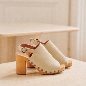 SEZANE Dakota High Clogs, Size US 7 (FR 38)